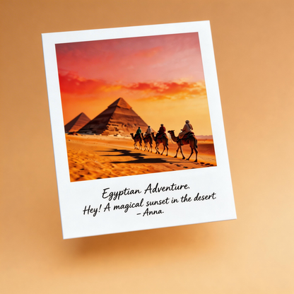 Gift-Worthy | Premium Sunset Desert Print | Timeless Travel Postcard
