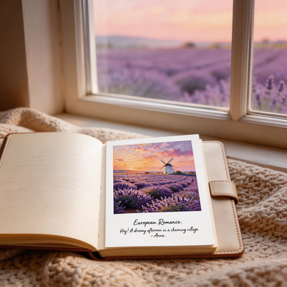 Gift-Worthy | Premium Lavender Field Print | Timeless Romantic Postcard