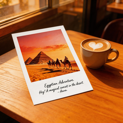 Gift-Worthy | Premium Sunset Desert Print | Timeless Travel Postcard