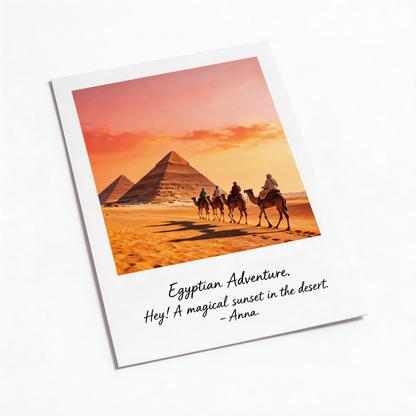 Gift-Worthy | Premium Sunset Desert Print | Timeless Travel Postcard