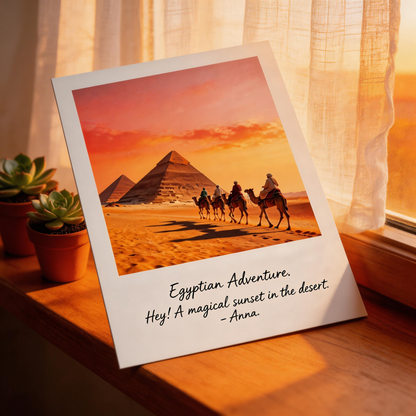 Gift-Worthy | Premium Sunset Desert Print | Timeless Travel Postcard
