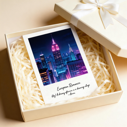 NYC Skyline Art Print | Premium Matte Cardstock | Gift for Urban Dreamers